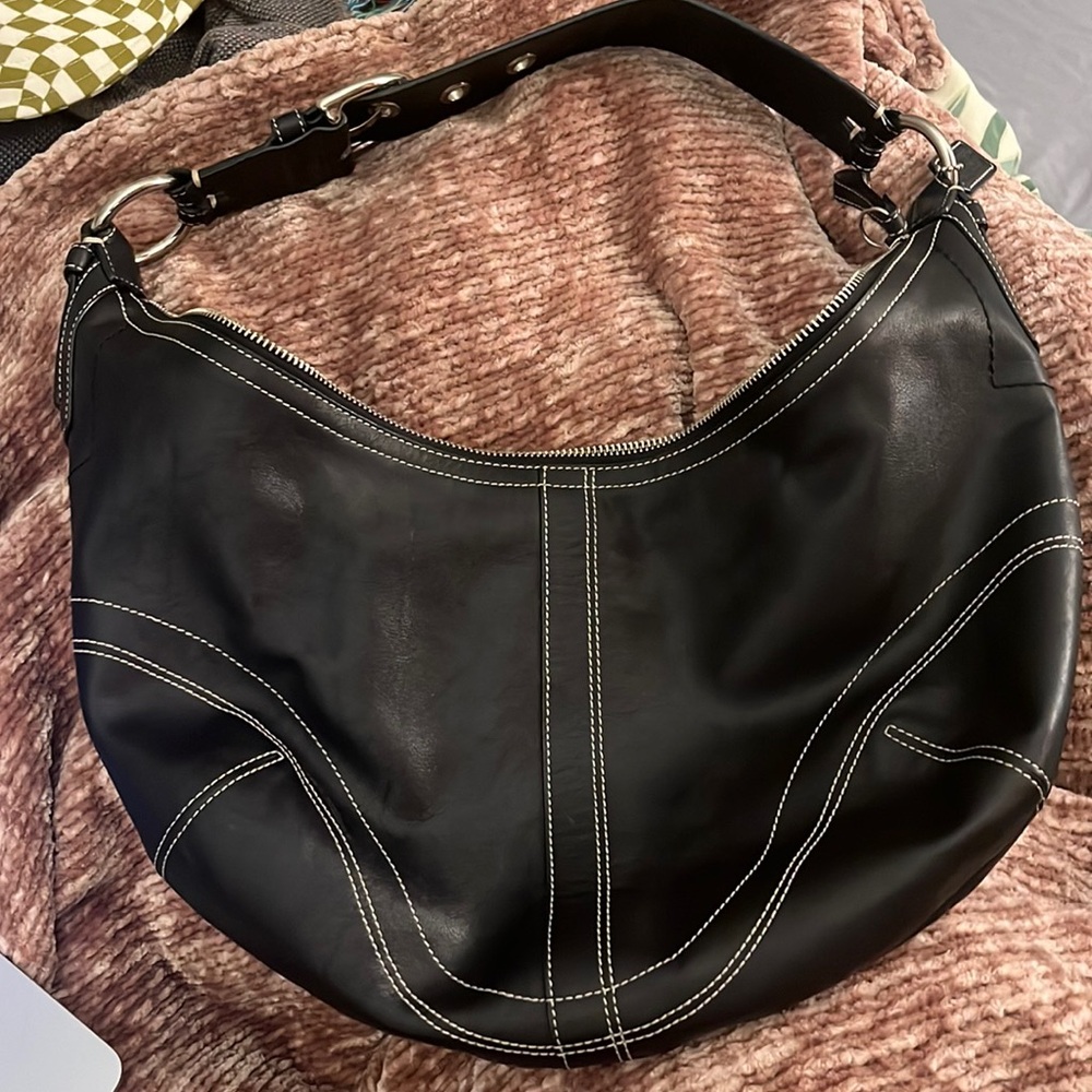 VTG Coach Leather Hobo Bag